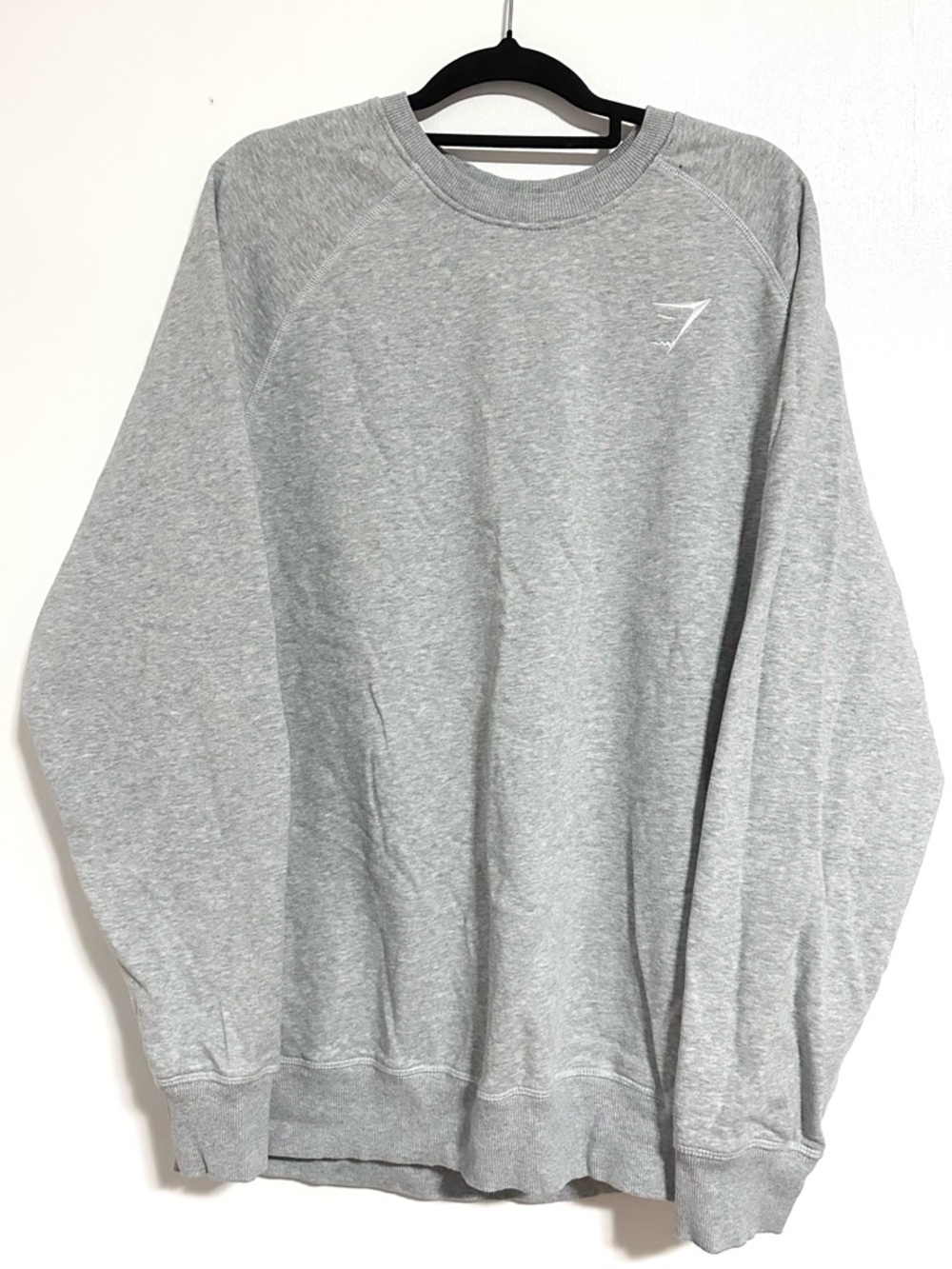 Gymshark Embroidered Logo Crew Neck Sweatshirt Gray XL